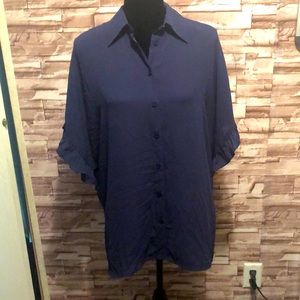 Michael kors , true navy women’s blouse, medium